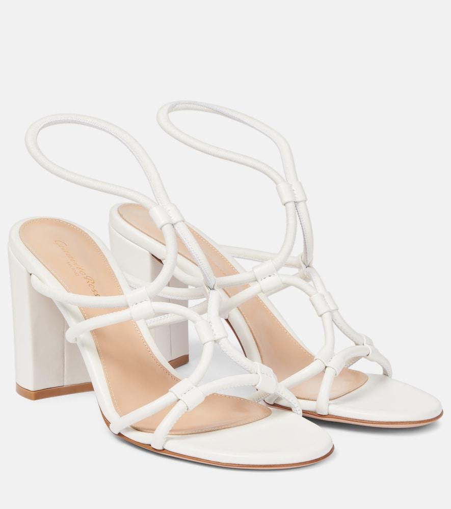 gianvito rossi cage 85 leather sandals
