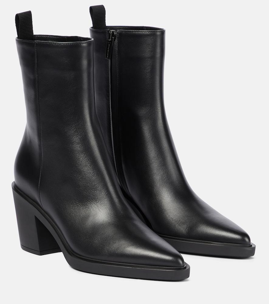 gianvito rossi dylan leather ankle boots