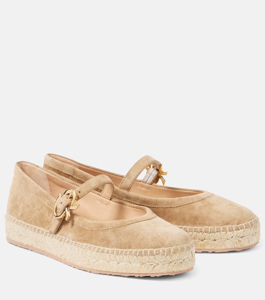 gianvito rossi elda suede espadrilles