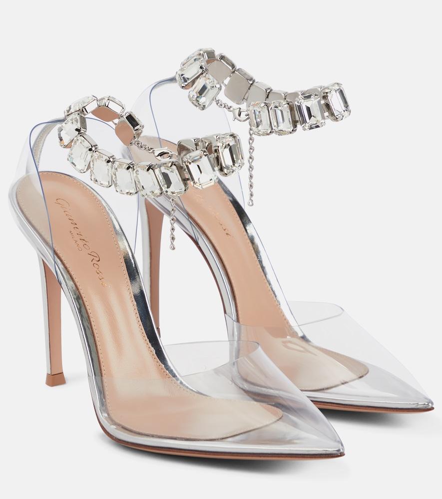 gianvito rossi embellished pvc pumps
