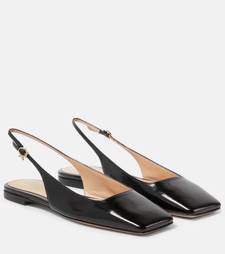 gianvito rossi freeda leather slingback flats