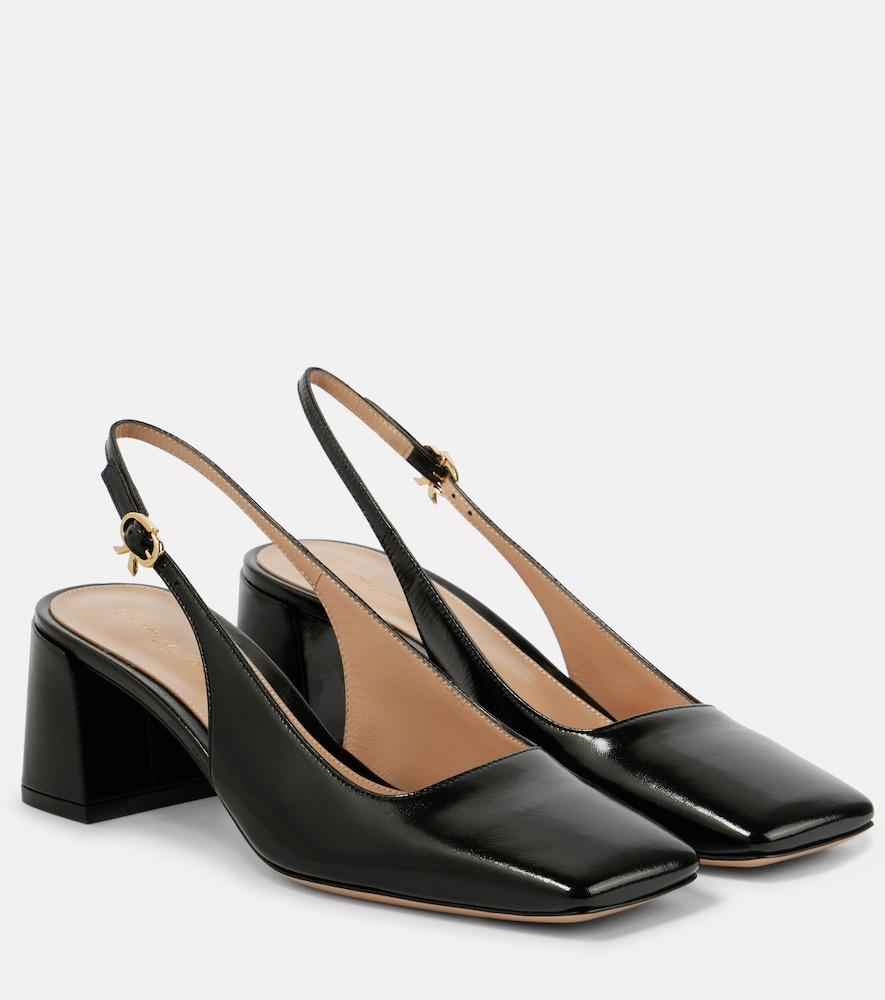 gianvito rossi freeda leather slingback pumps