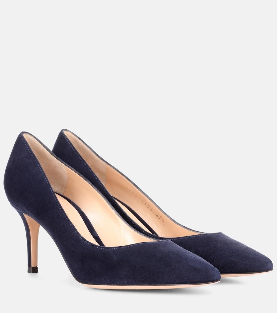 gianvito rossi gianvito 70 suede pumps