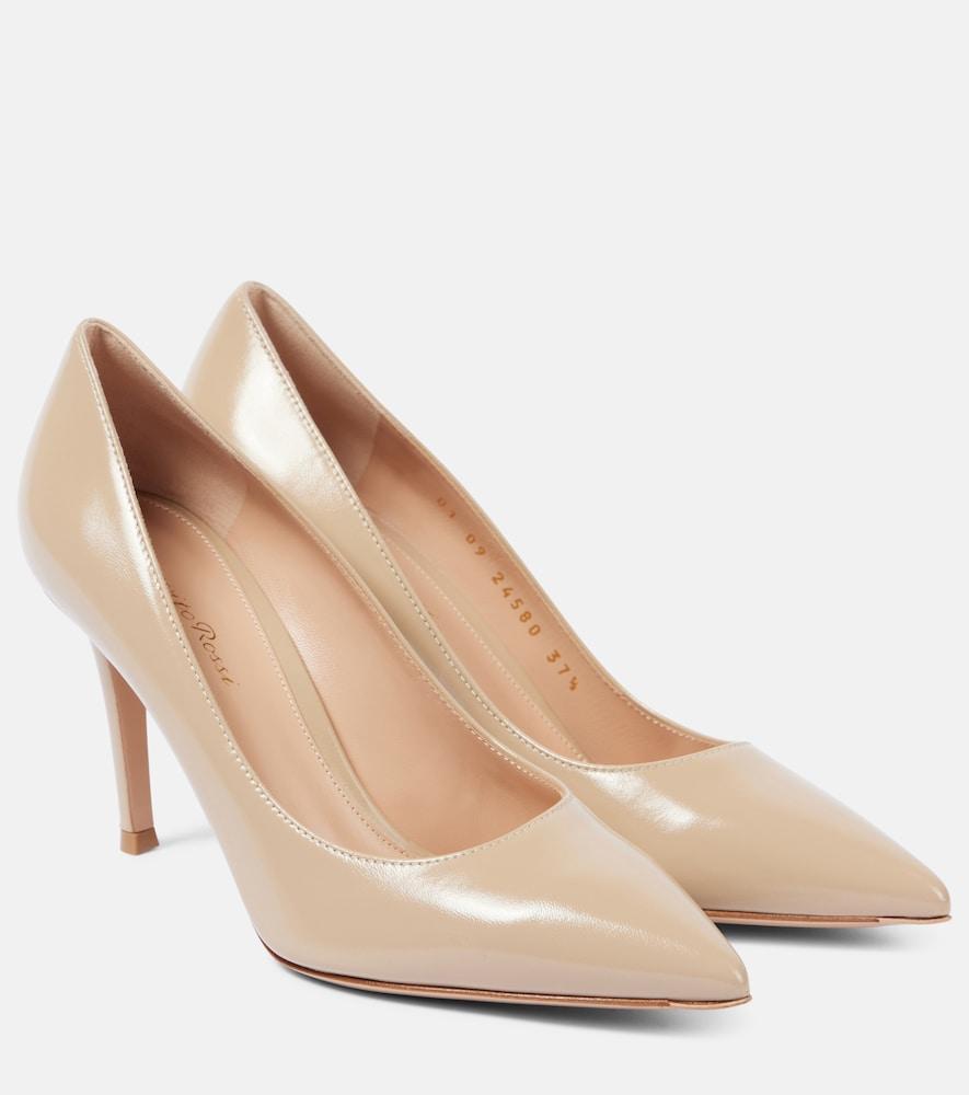 gianvito rossi gianvito 85 patent leather pumps