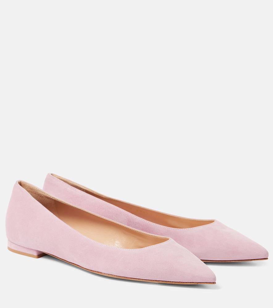 gianvito rossi gianvito flat suede ballet flats