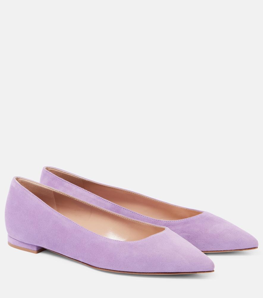 gianvito rossi gianvito suede ballet flats