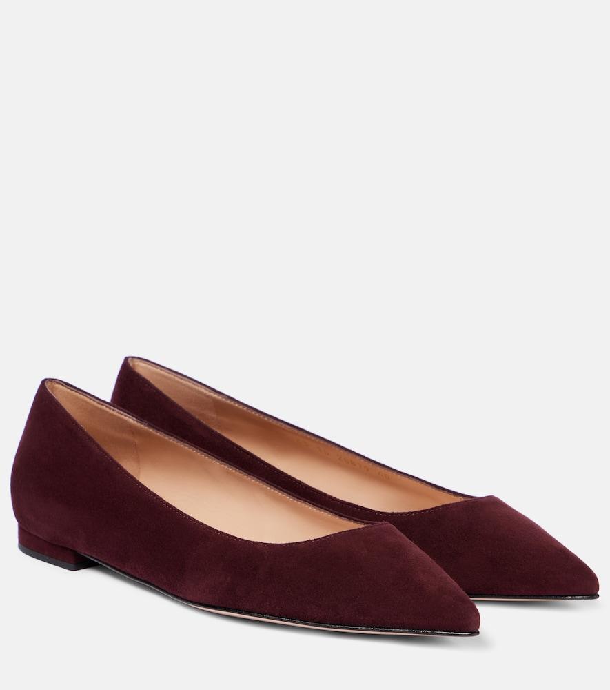 gianvito rossi gianvito suede ballet flats