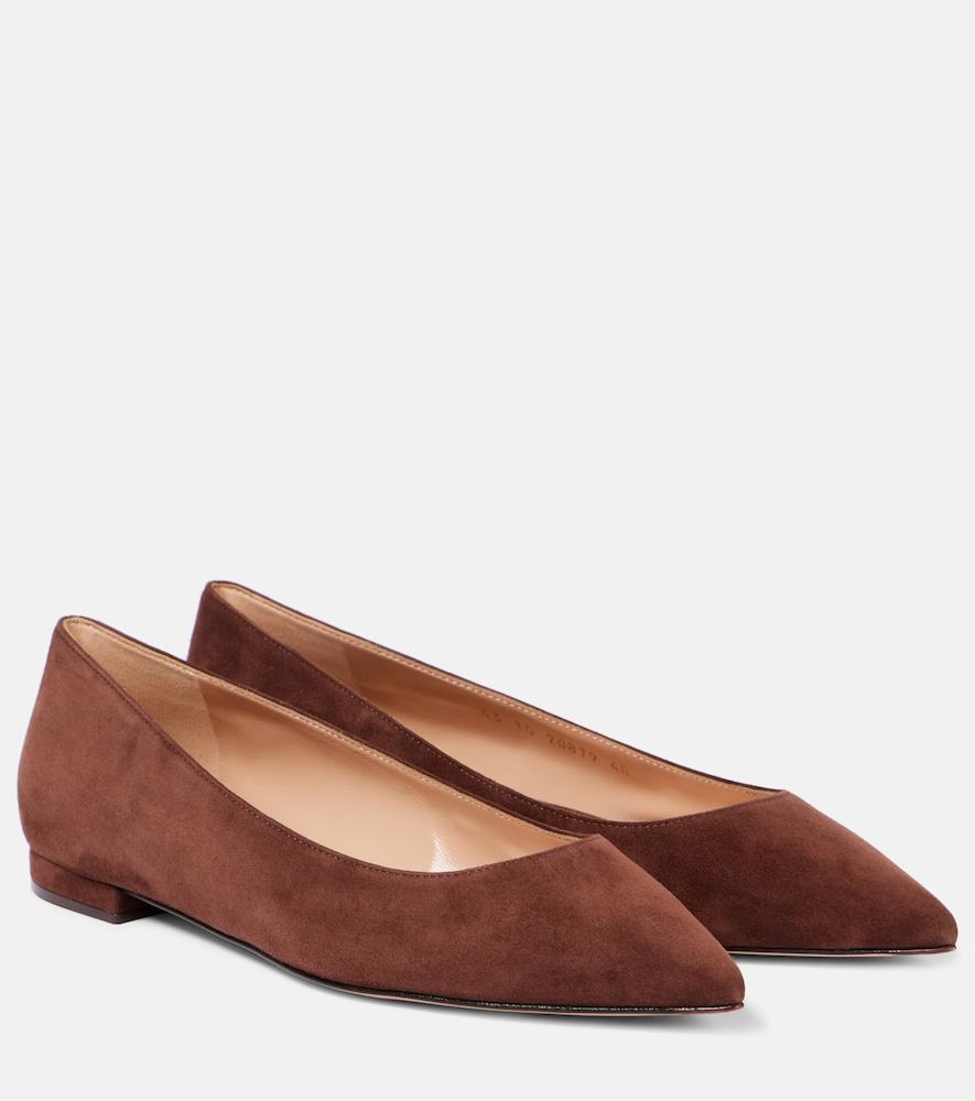 gianvito rossi gianvito suede ballet flats