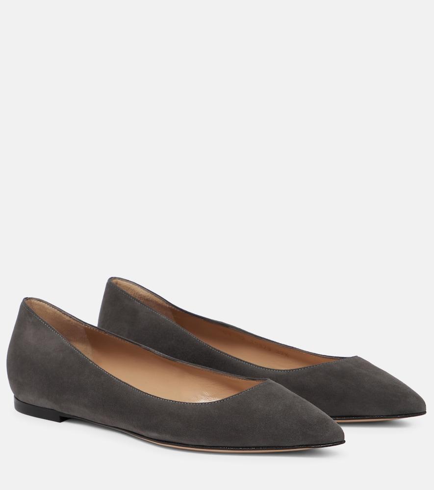 gianvito rossi gianvito suede ballet flats