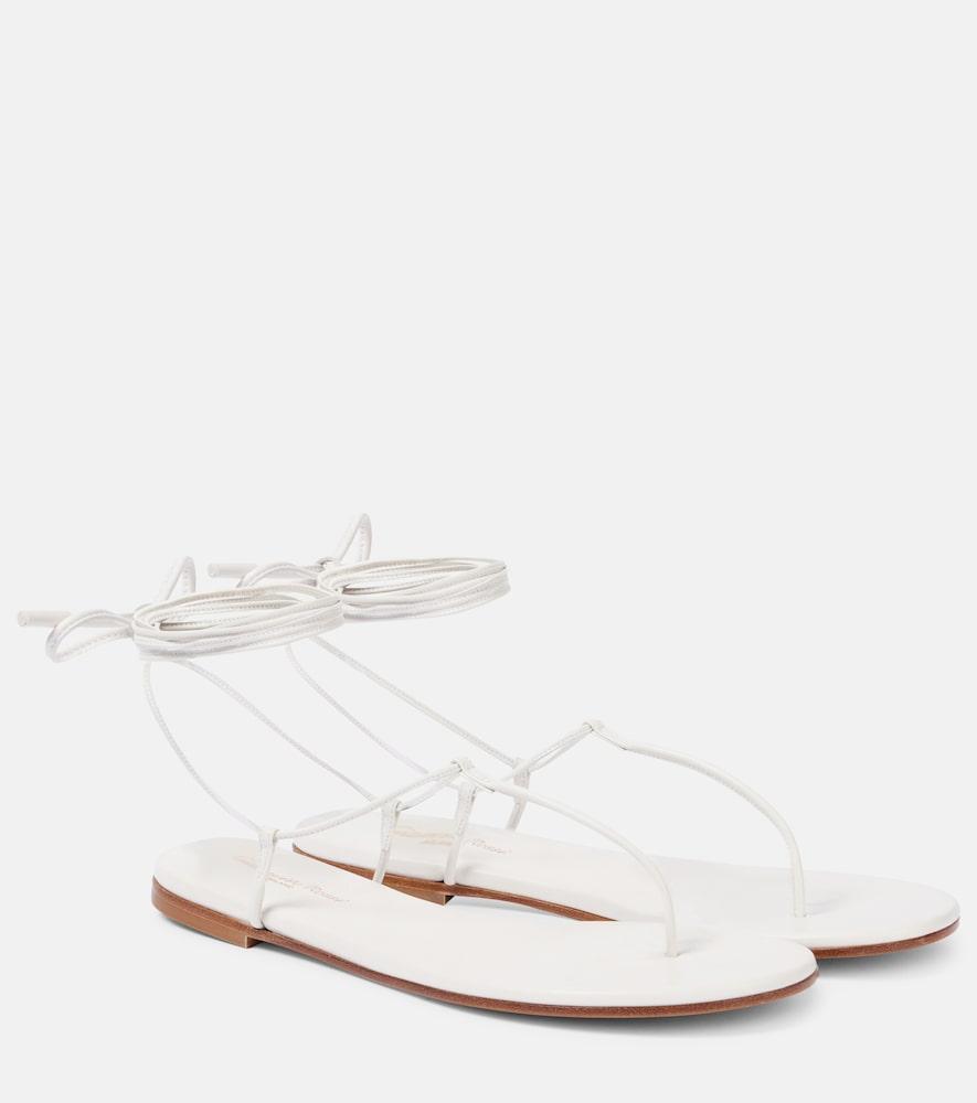 gianvito rossi gwyneth leather sandals