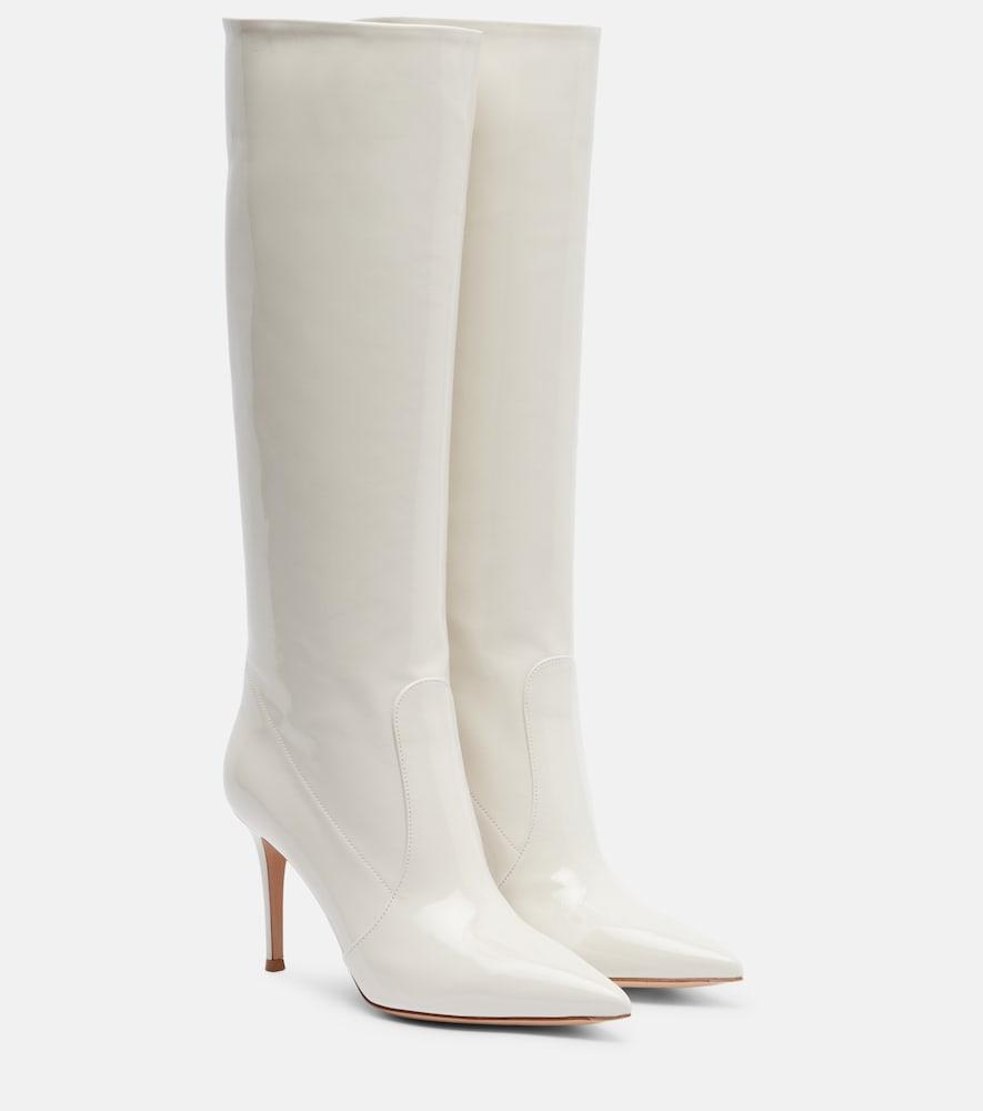 gianvito rossi hansen 85 patent leather knee