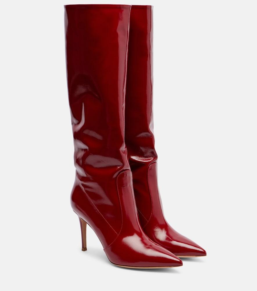 gianvito rossi hansen 85 patent leather knee