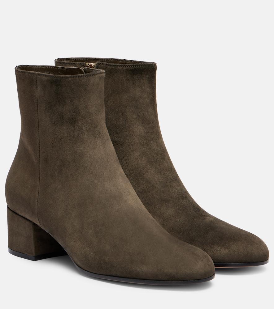 gianvito rossi joelle 45 suede ankle boots
