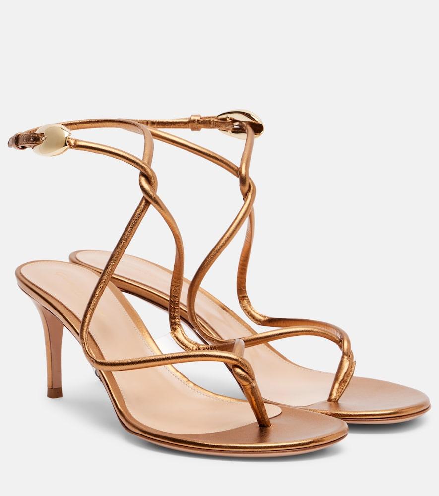 gianvito rossi jungle mamba 70 leather sandals