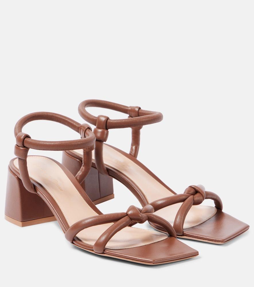 gianvito rossi juno 55 leather sandals