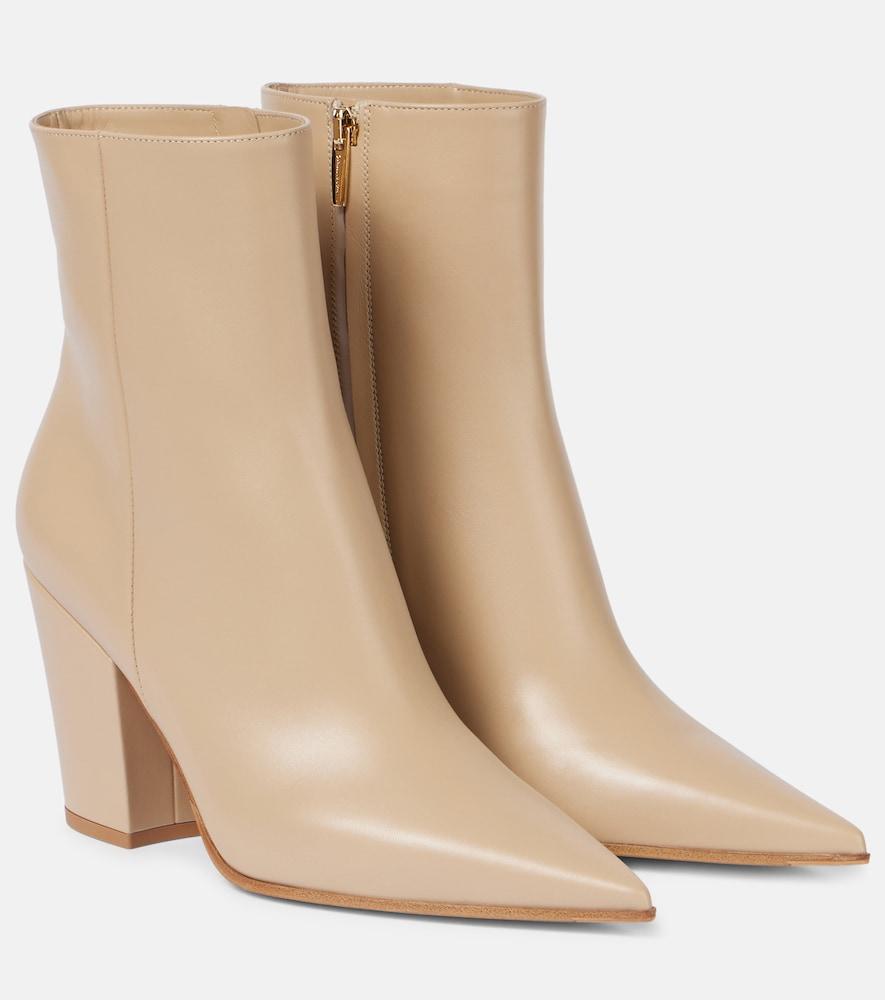 gianvito rossi keinna 85 leather ankle boots
