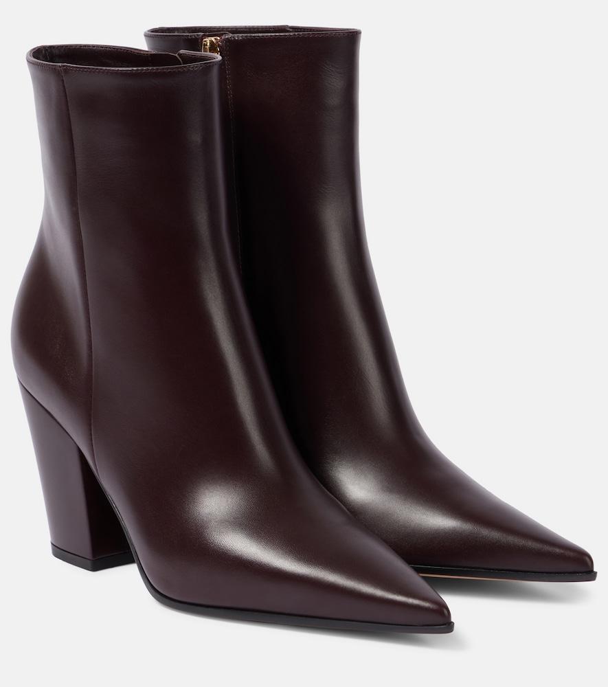 gianvito rossi keinna leather ankle boots