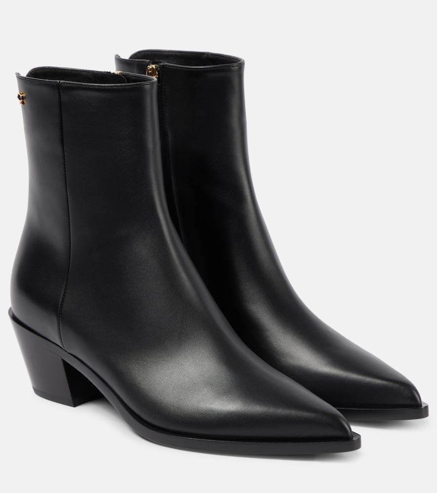 gianvito rossi kinney leather ankle boots