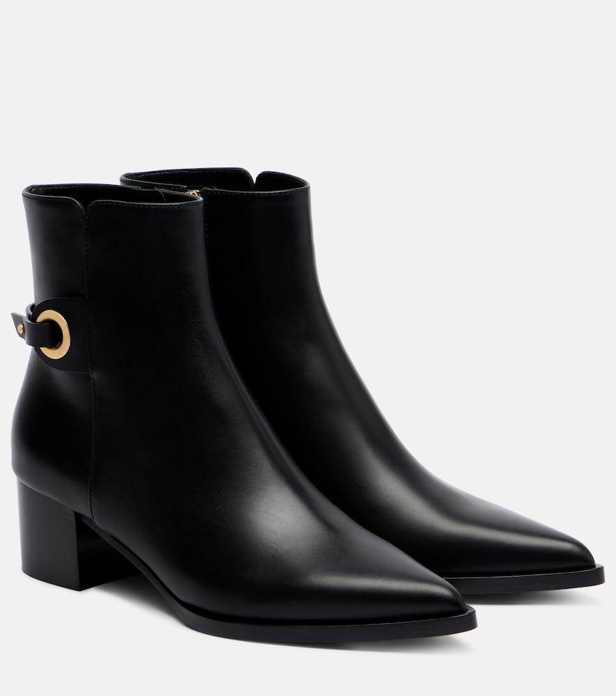 gianvito rossi leather ankle boots