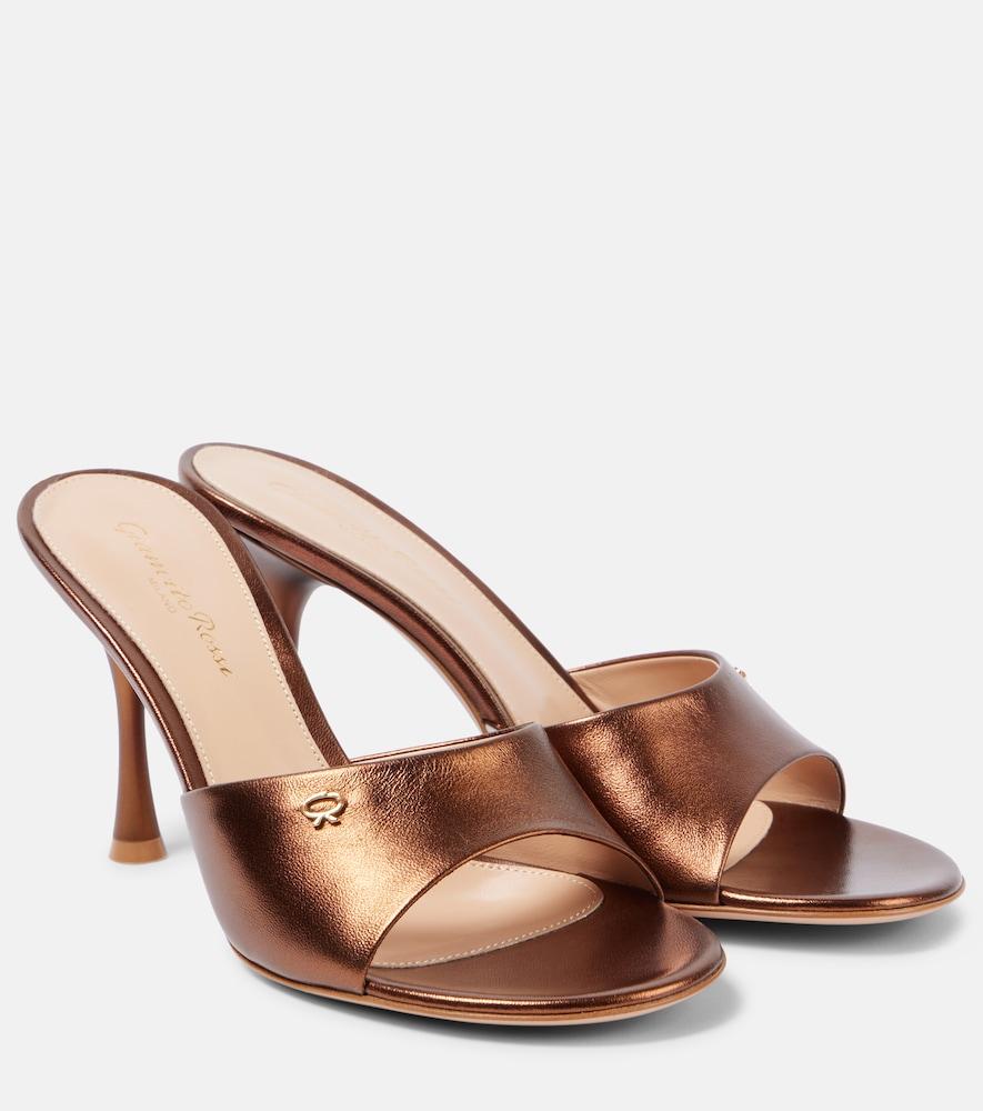 gianvito rossi leather mules