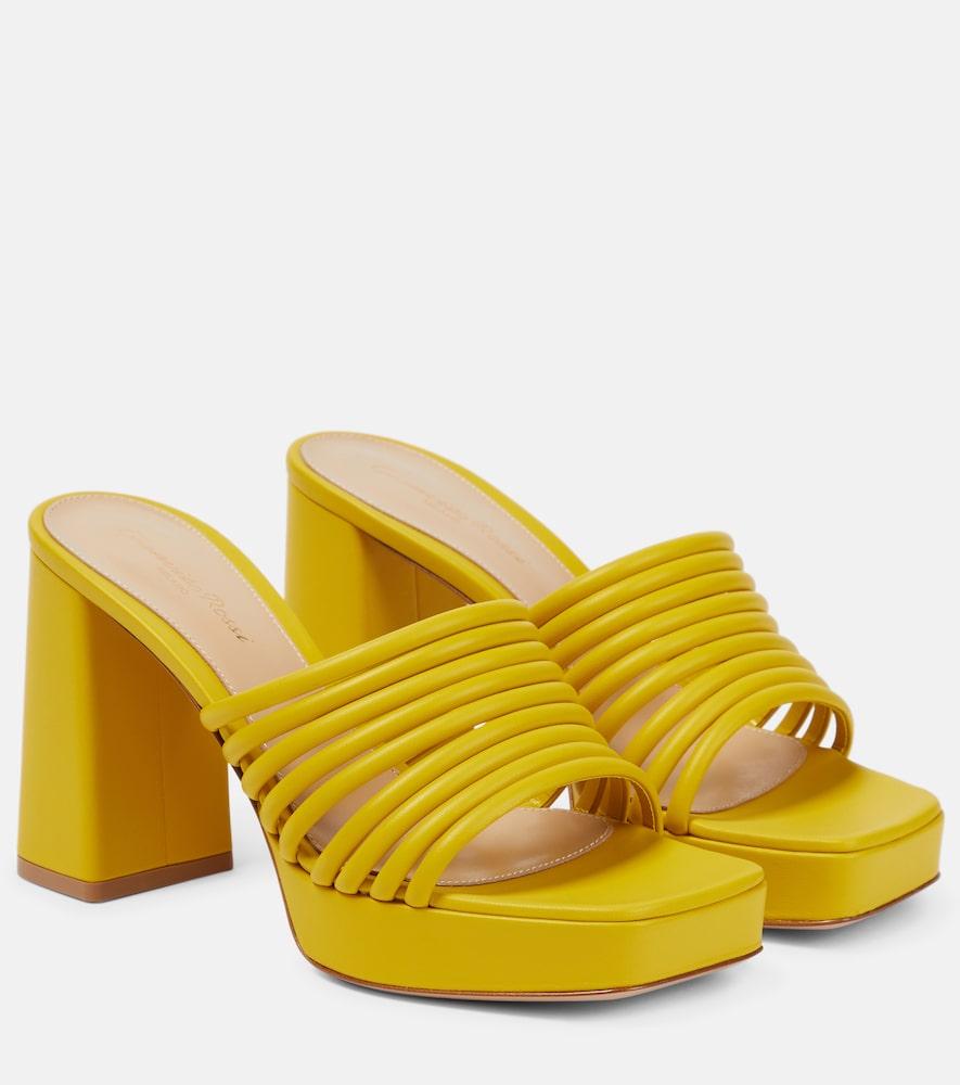 gianvito rossi lena 95 leather mules