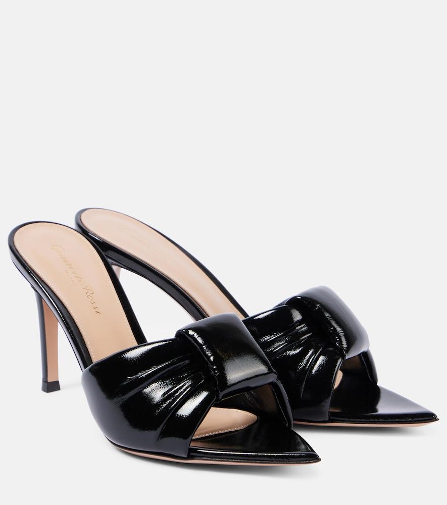 gianvito rossi love patent leather mules