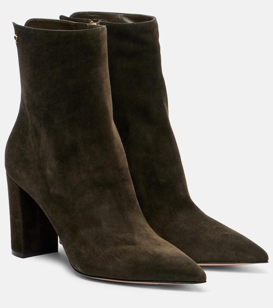 gianvito rossi lyell 85 suede ankle boots
