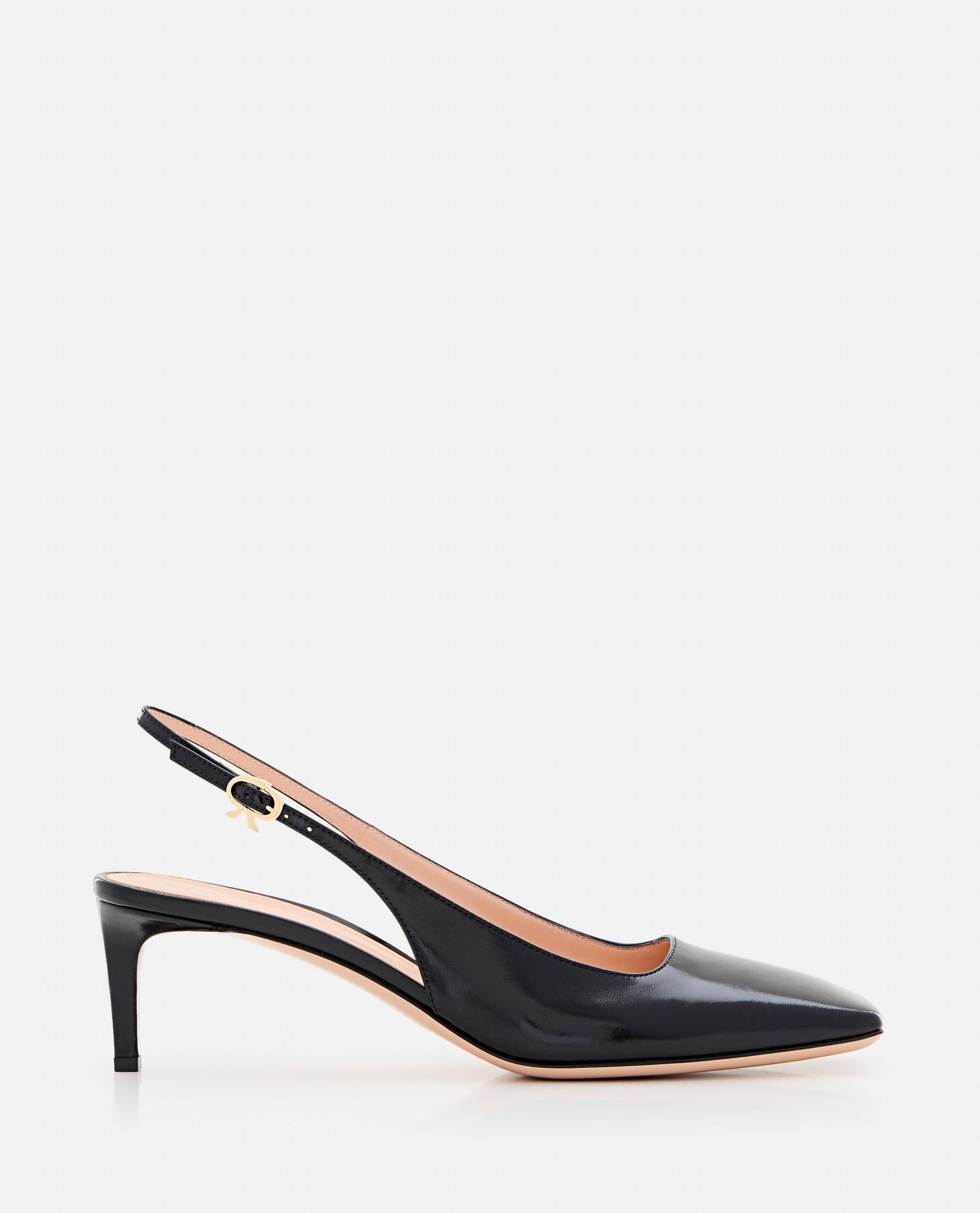 gianvito rossi nuit heel sling-back