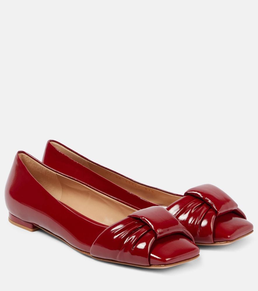 gianvito rossi paradì patent leather ballet flats