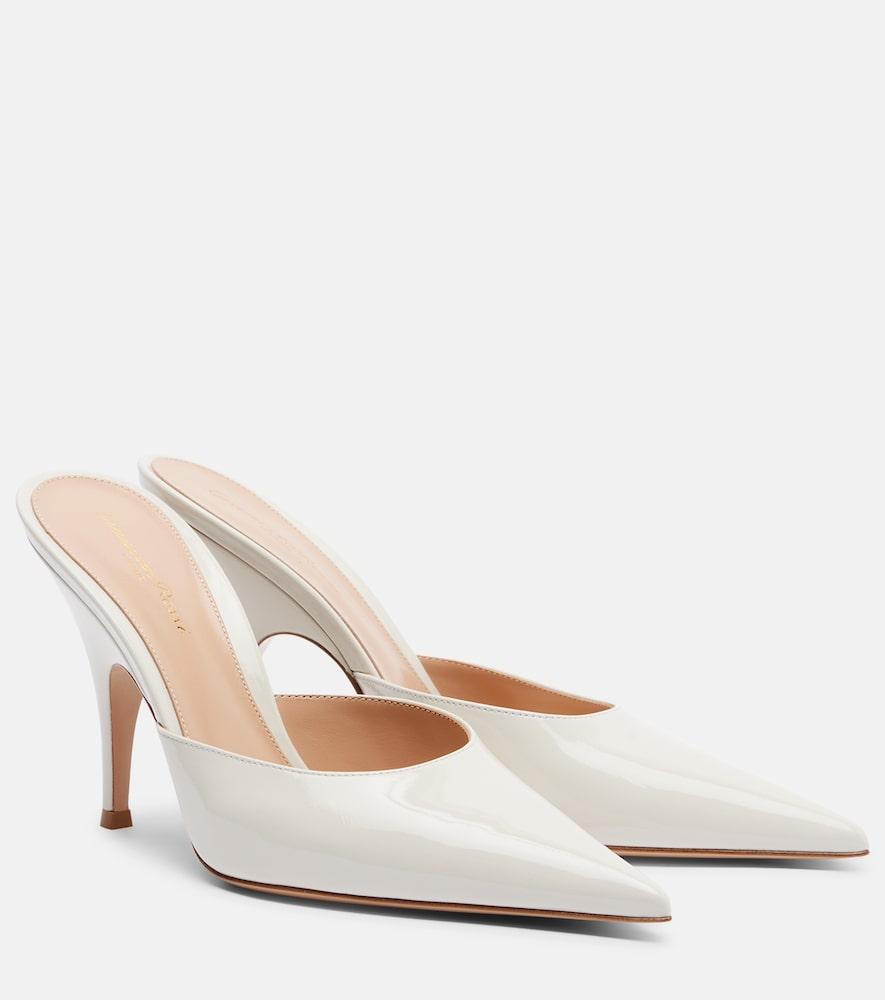 gianvito rossi patent leather mules