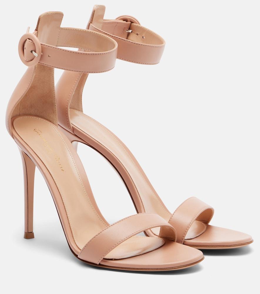 gianvito rossi portofino 105 leather sandals