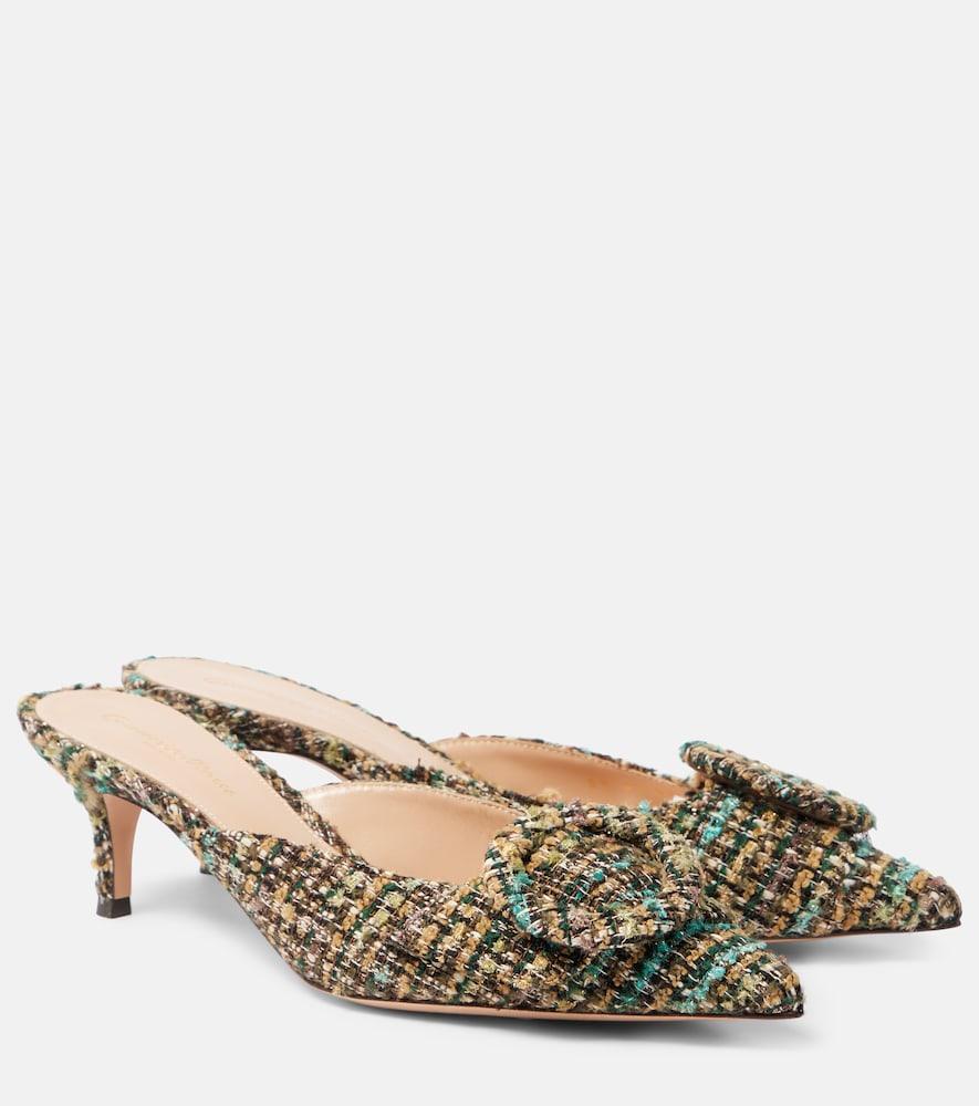 gianvito rossi portofino 55 bouclé mules
