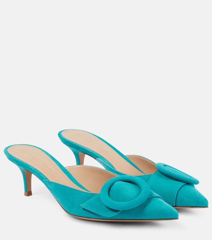 gianvito rossi portofino 55 suede mules