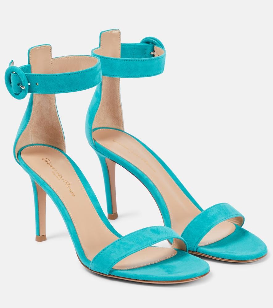 gianvito rossi portofino 85 suede sandals