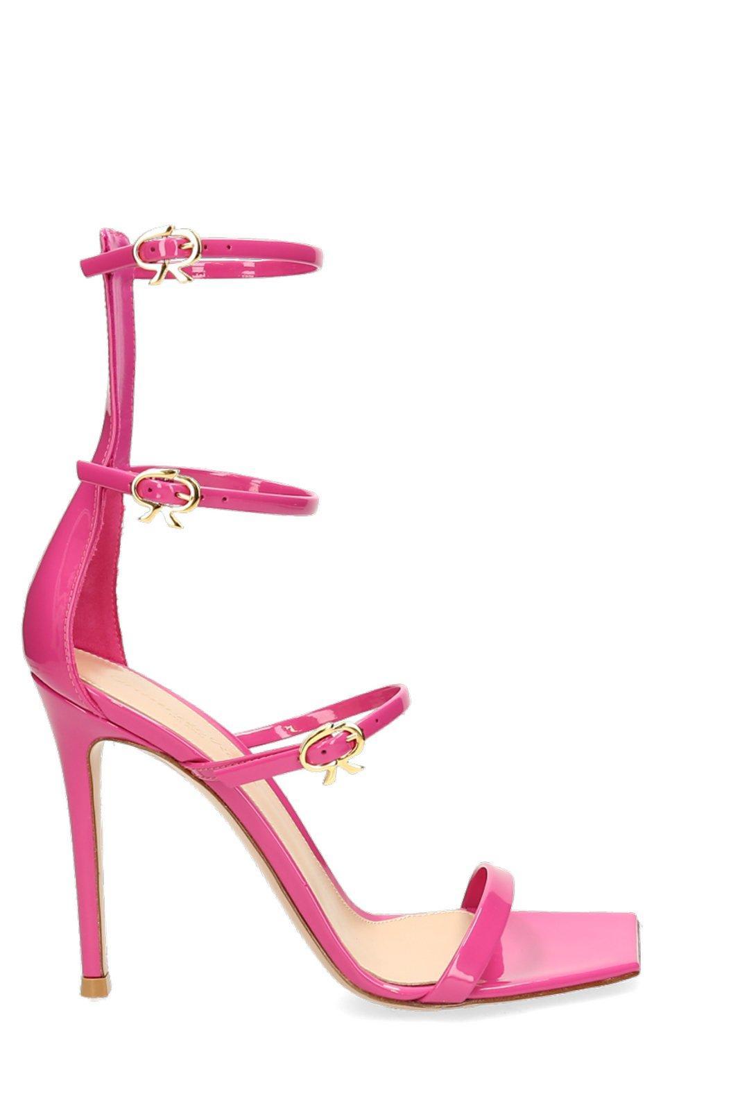 gianvito rossi ribbon uptown heeled sandals