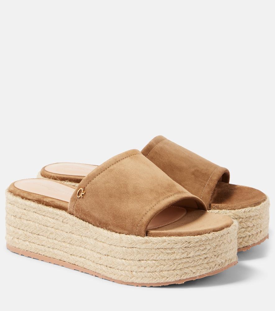gianvito rossi suede espadrilles