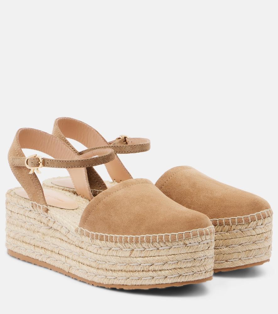 gianvito rossi suede espadrilles