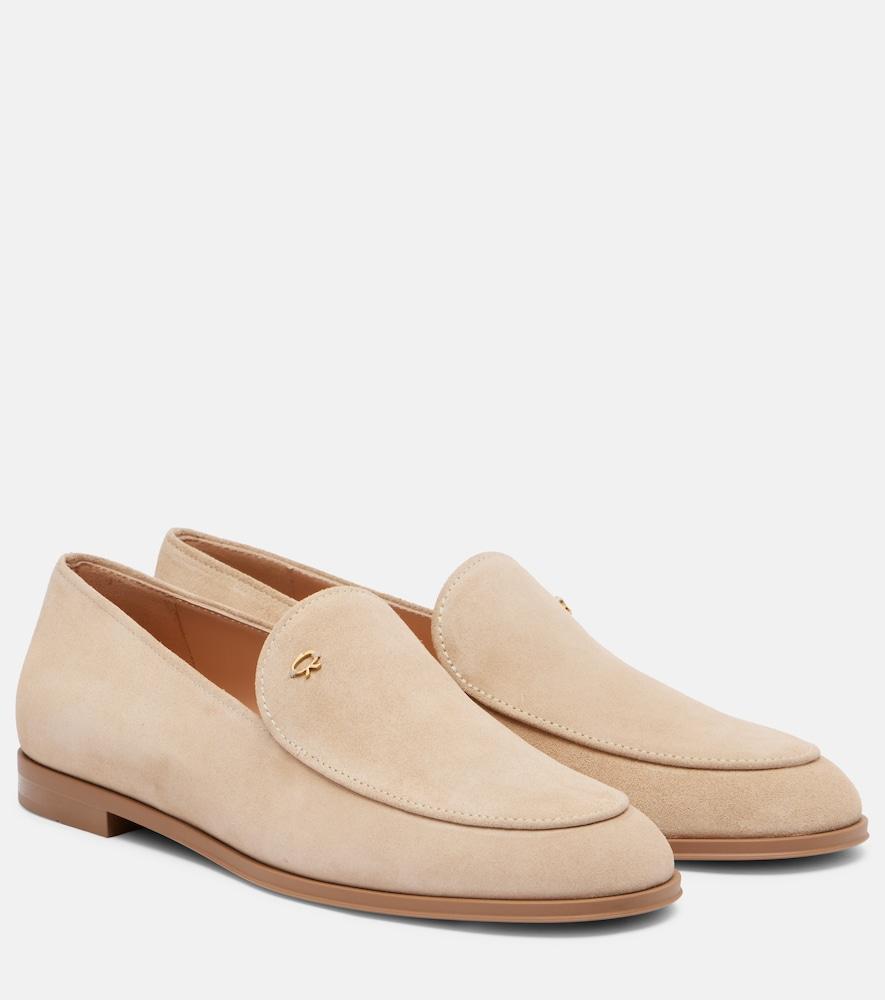 gianvito rossi suede loafers