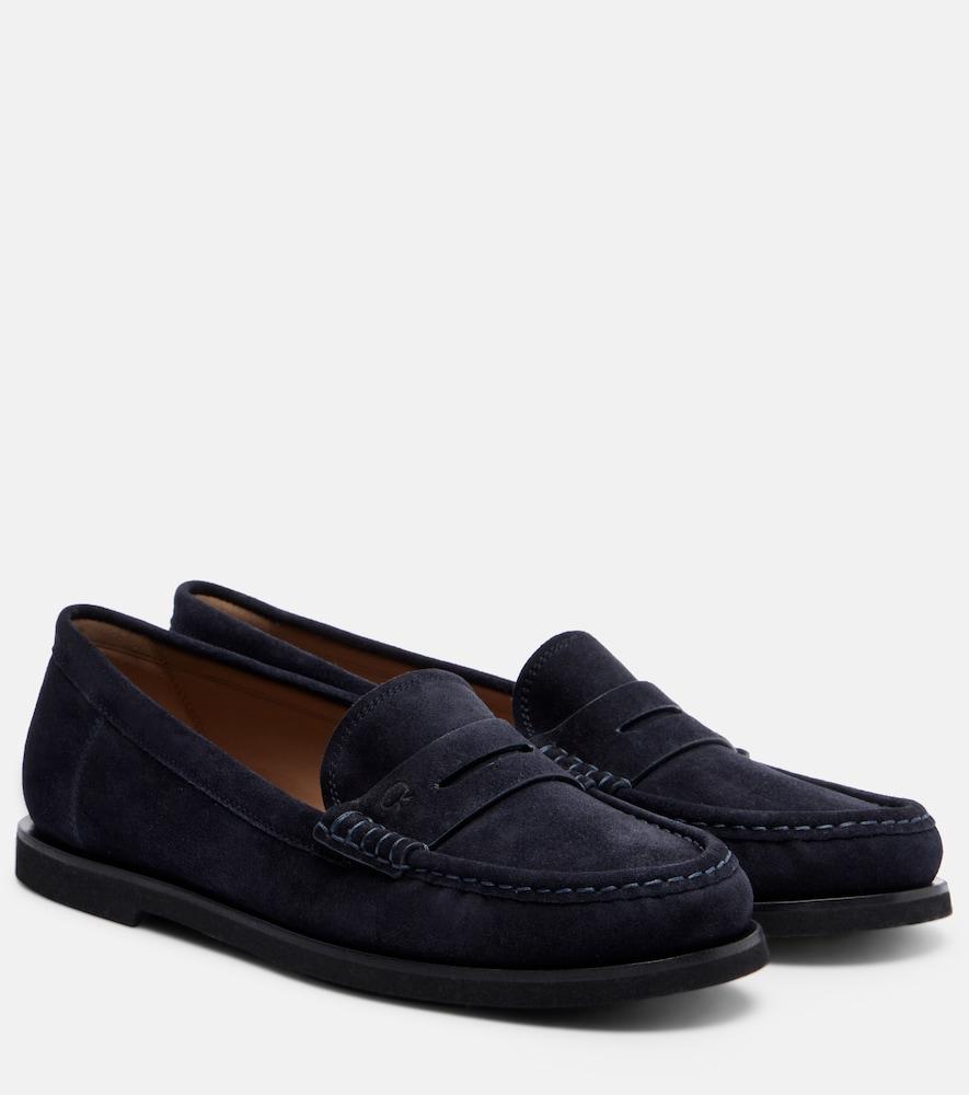 gianvito rossi suede loafers