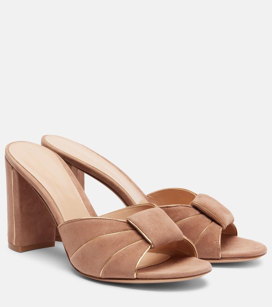 gianvito rossi suede mules