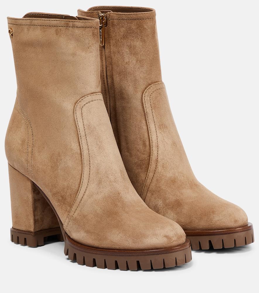 gianvito rossi timber suede ankle boots