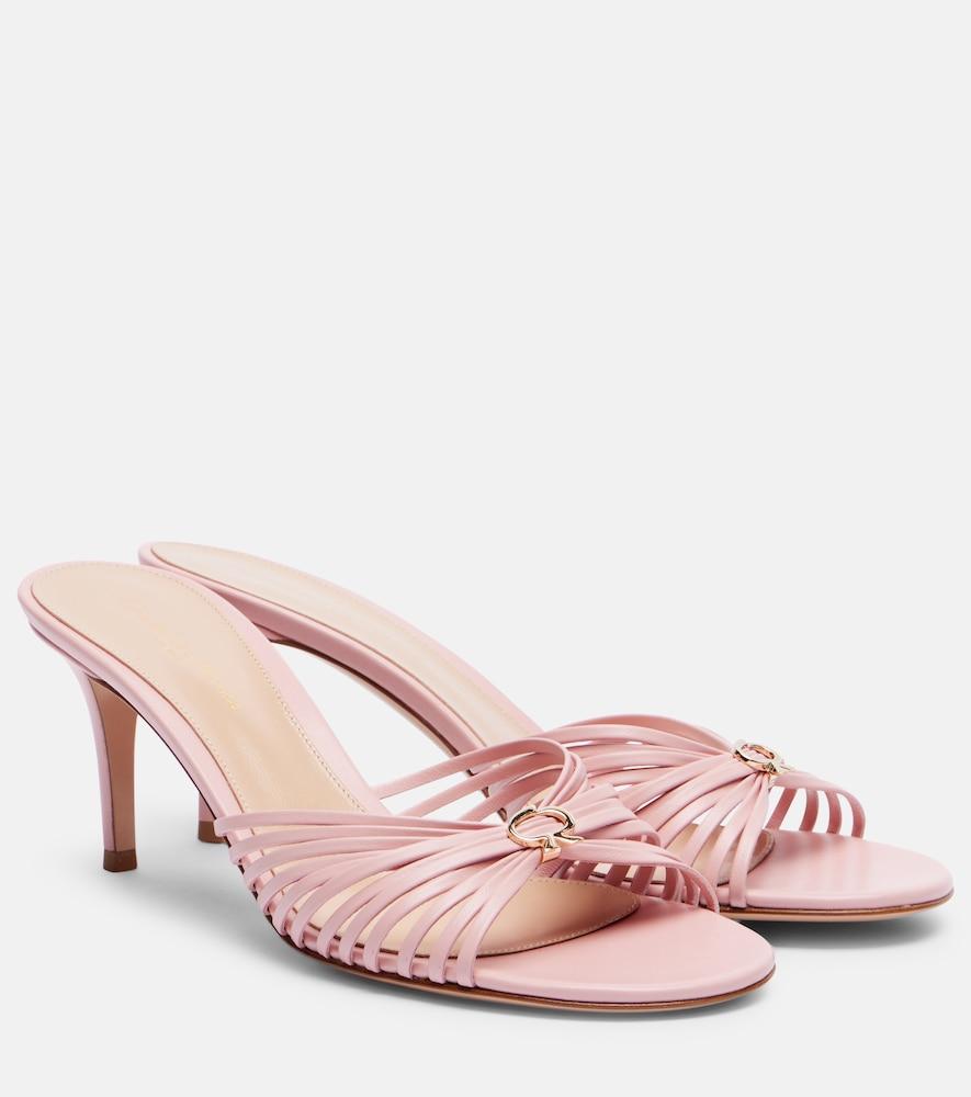 gianvito rossi vyna 70 leather mules