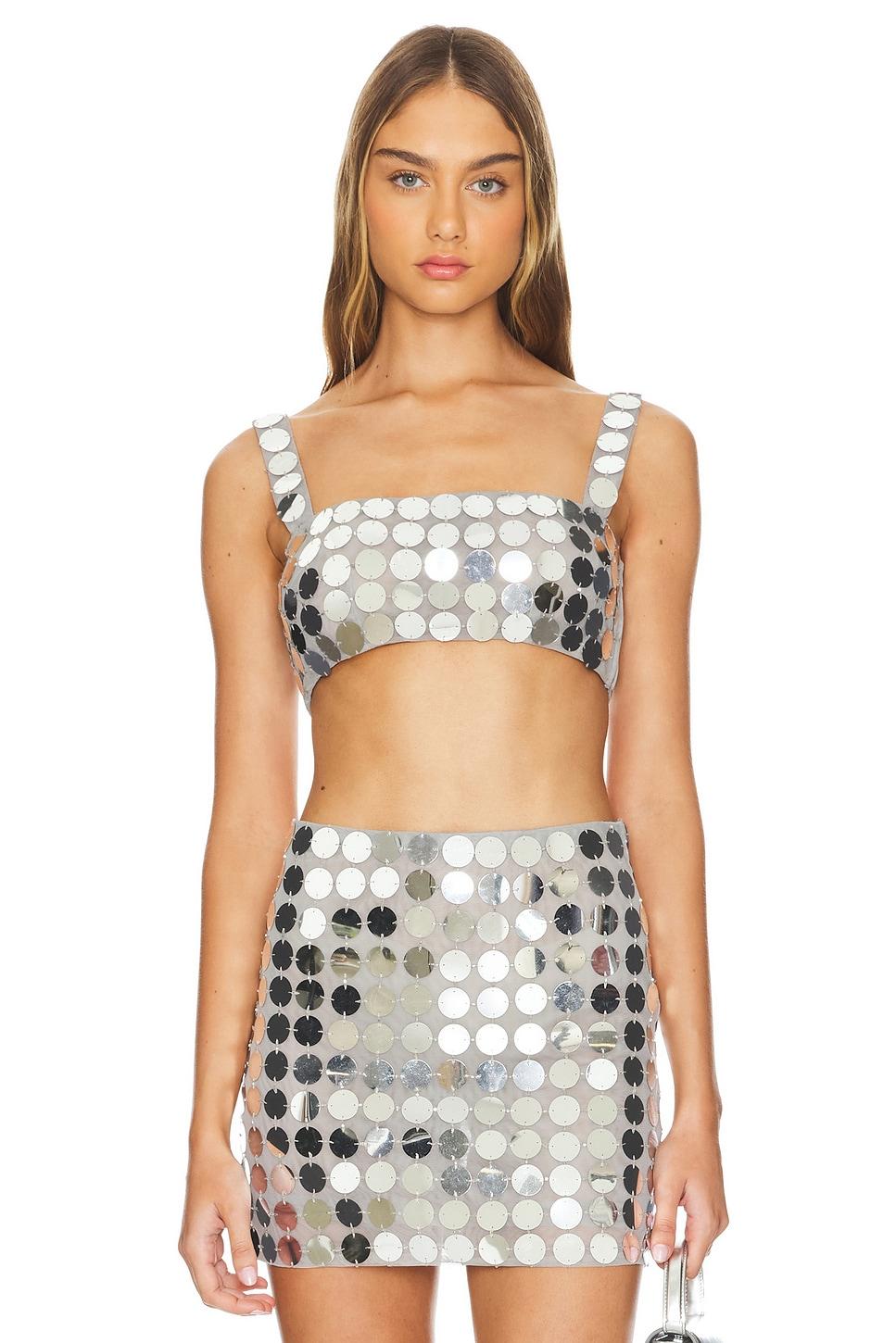 gilles sequin crop top