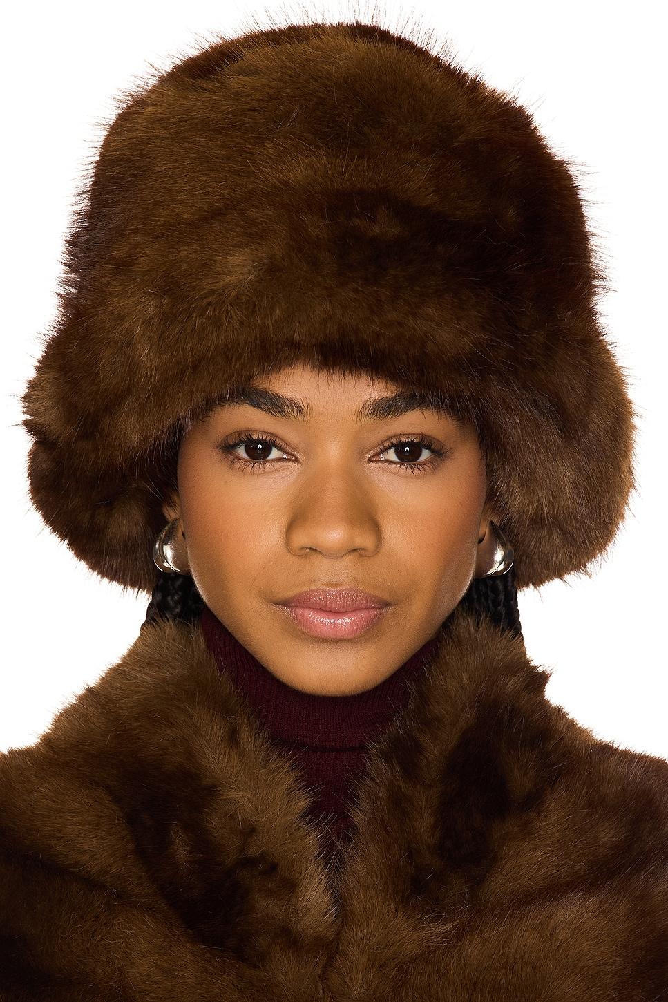 gilly mink bucket hat