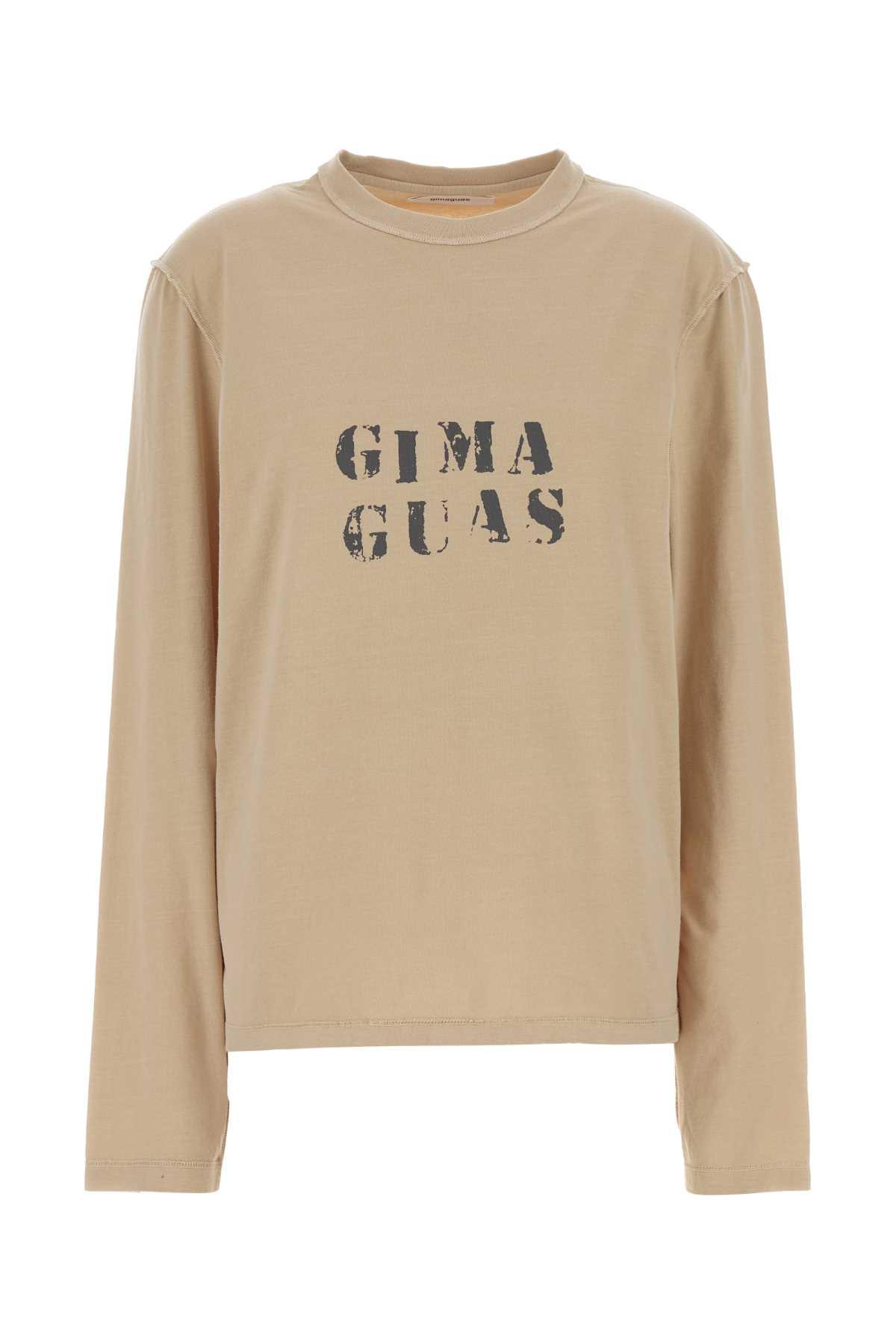 gimaguas beige cotton gima t-shirt