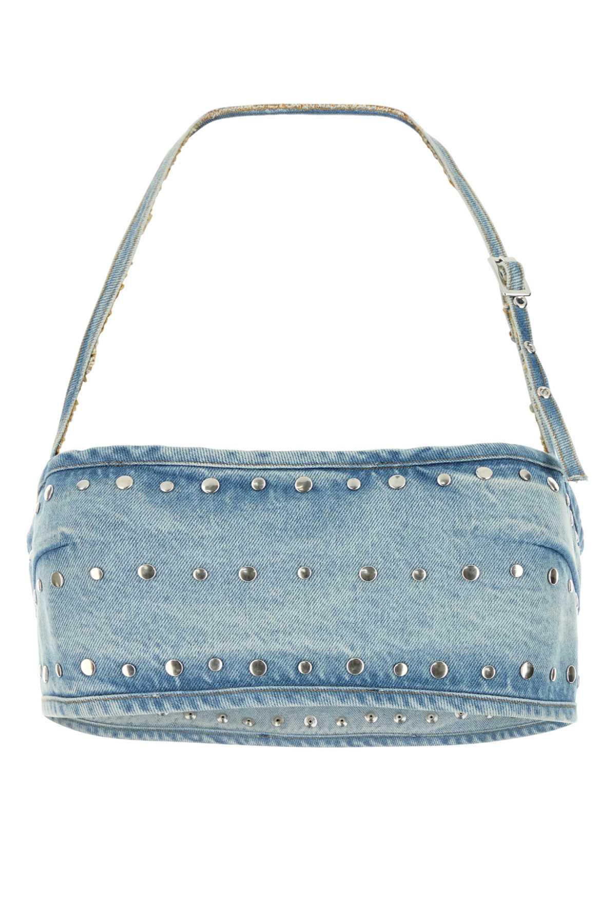 gimaguas denim luna crop-top