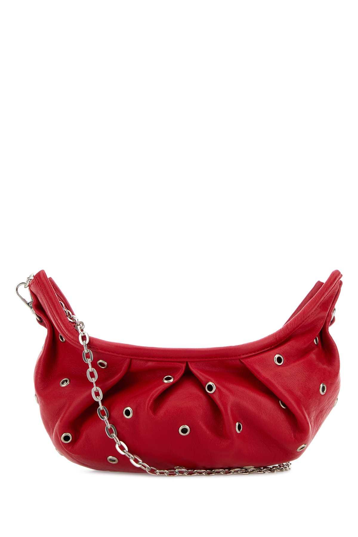 gimaguas red leather pulsera crossbody bag