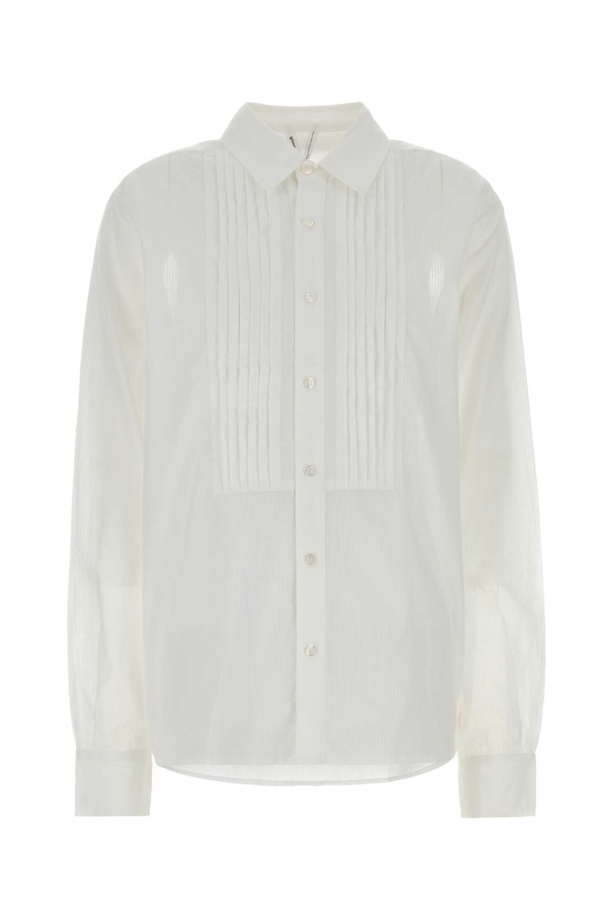 gimaguas white cotton oversize alfred shirt