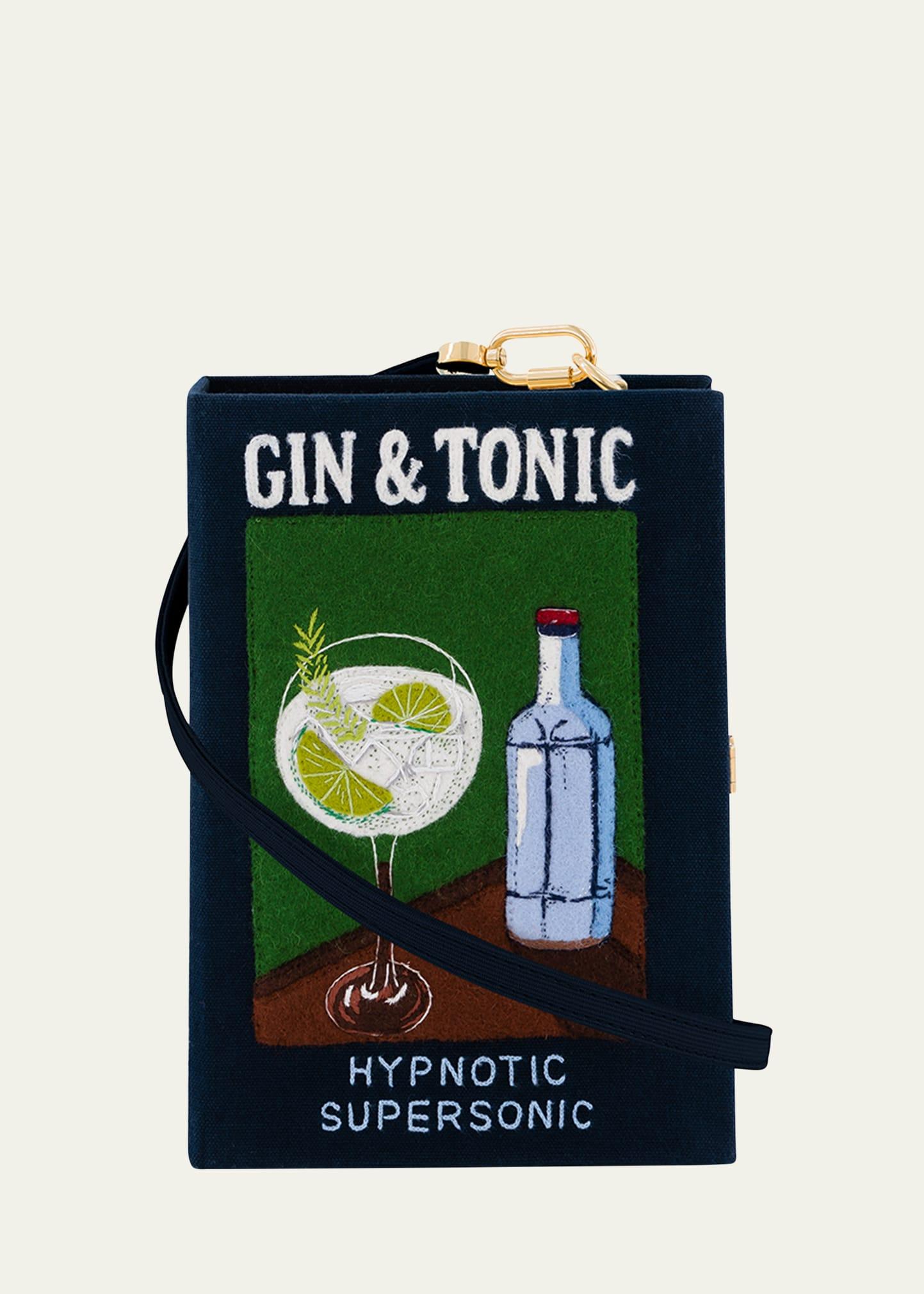 gin & tonic book clutch bag