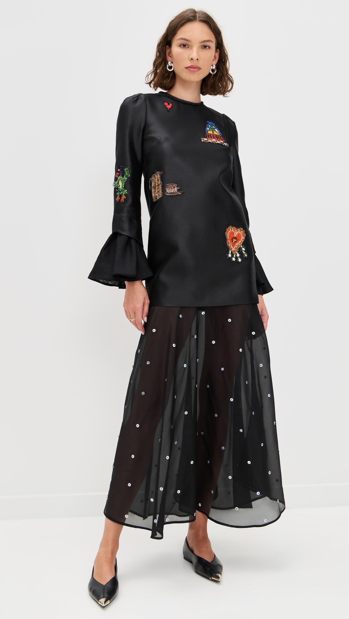 ginger embellished gown